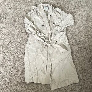 a new day Cream Trench Coat Classic Lightweight Design